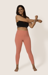 Kosha Yoga buttR Yoga Pants - Salmon Pink (Single Pocket)