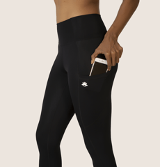 Kosha Yoga buttR Yoga Pants - Deep Black(Single Pocket)