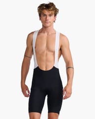 2XU Men's Aero Cycle BIB Shorts Black/White Reflective