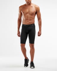 2XU Men's Accelerate Compression Shorts - G2 Black/Silver