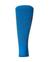 2XU Unisex X Compression Calf Sleeves Blue/Grey - Large