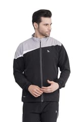 NAVYFIT Men's Gym, Yoga, Sports, Running Solid Track Suit Set With Zipper Pockets