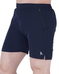 NAVYFIT Men's Running, Gym, Yoga, Sport Shorts (MRS01) (Pack of 5) Navy Blue