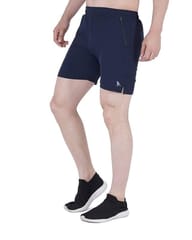 NAVYFIT Men's Running, Gym, Yoga, Sport Shorts (MRS01) (Pack of 5) Navy Blue