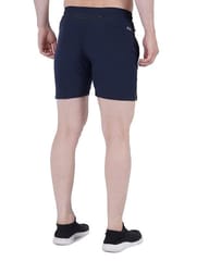 NAVYFIT Men's Running, Gym, Yoga, Sport Shorts (MRS01) (Pack of 3) Navy Blue