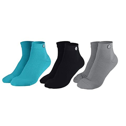 KUE Compression Ankle Sock for Formal, Sports, Recovery Multicolor S/M 3 Pair