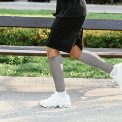 KUE Compression Calf Sleeve for Viscose veins,Cricket,Running Turquoise-Grey S/M 2 Pair
