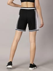 Defy Gravity Basketball Shorts for Women - Black & White